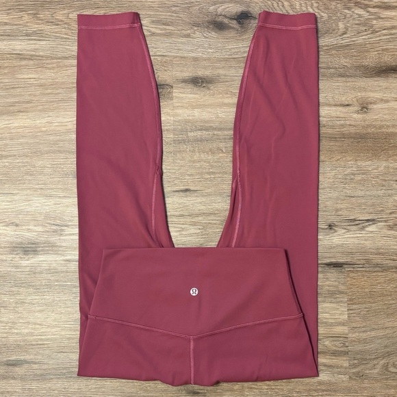 Lululemon Align Pant Leggings II Size 8 In Chianti 25" Square Size Logo - Picture 1 of 8